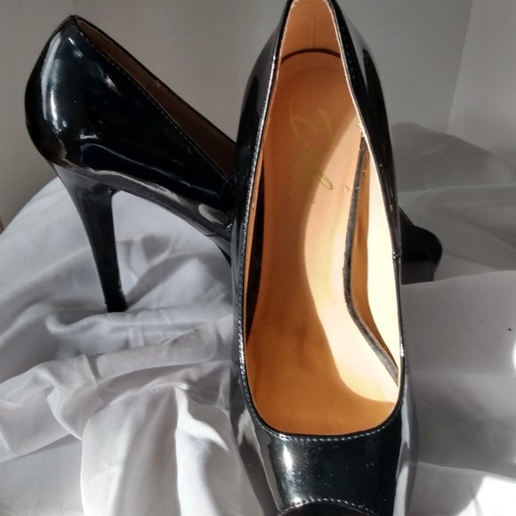 DIBA LONDON WOMEN'S PATENT LEATHER STILLETTO HIGH HEEL SHOES SIZE 9.5 - Picture 5 of 8